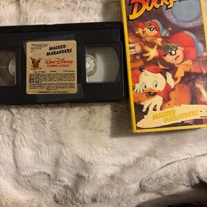 Disney DuckTales Masked Marauders VHS with Black and Yellow Cover